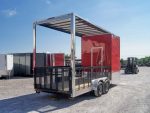 Red Enclosed Utility Hybrid Trailer 7'x20' - Lawn Mower Equipment Hauler - Image 12
