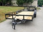 6.4x20 Dovetail Utility Trailer (2) 3500lb Axles 7K GVWR - Image 2