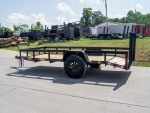 5x12 Powder Coated Dovetail Utility Trailer With Gate 3500lb Axle - Image 4