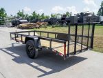 5x12 Powder Coated Dovetail Utility Trailer With Gate 3500lb Axle - Image 5
