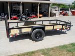 5x12 Powder Coated Dovetail Utility Trailer With Gate 3500lb Axle - Image 7