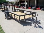 5x12 Powder Coated Dovetail Utility Trailer With Gate 3500lb Axle