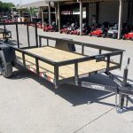 5x12 Powder Coated Dovetail Utility Trailer With Gate 3500lb Axle