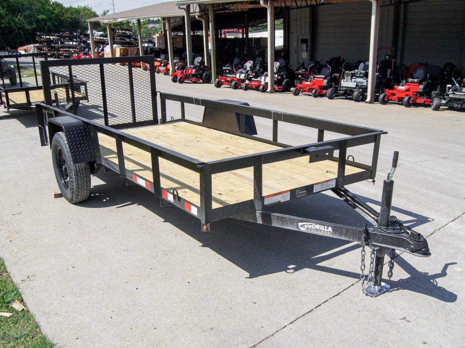 dsc08196_1 5x12 Powder Coated Dovetail Utility Trailer With Gate 3500lb Axle - Image 1