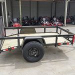 5x8 Powder Coated Dovetail Utility Trailer Single 3,500lb Axle
