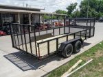 7x16 Straight Deck Utility Trailer with Stacked Baskets (2) 3500lb Axle - Image 6