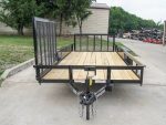 7x18 Dovetail Utility Trailer with Side Gate (2) 3,500lb Axles 7k GVWR - Image 8