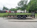 7x18 Dovetail Utility Trailer with Side Gate (2) 3,500lb Axles 7k GVWR - Image 2