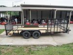 7x18 Dovetail Utility Trailer with Side Gate (2) 3,500lb Axles 7k GVWR - Image 6