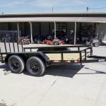 6.4x12 Straight Deck Utility Trailer (2) 3,500lb Axles with Brakes
