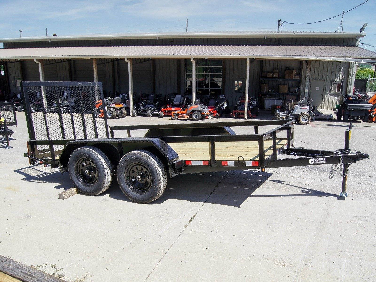 dsc09988 6.4x12 Straight Deck Utility Trailer (2) 3,500lb Axles with Brakes - Image 1