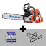 Husqvarna 562XP 18" Chainsaw Professional w/ 6-Pack Oil & Extra Chain