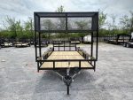 Utility Trailer 6.4' X 18' Tandem Dovetail With Cage - Image 2