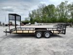Utility Trailer 6.4' X 18' Tandem Dovetail With Cage - Image 9