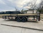 7x20 Powder Coated Utility Trailer with Side Gate and 18" Mesh (2) 3,500lb Axles - Image 4