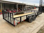 7x20 Powder Coated Utility Trailer with Side Gate and 18" Mesh (2) 3,500lb Axles - Image 6