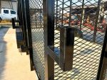 6.4x16 Straight Deck Utility Trailer 6ft Mesh Sides Ladder Racks (2) 3,500lb Axles - Image 10