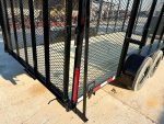 6.4x16 Straight Deck Utility Trailer 6ft Mesh Sides Ladder Racks (2) 3,500lb Axles - Image 15
