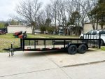 6.4x20 2ft Mesh Sides Utility Trailer Dovetail (2) 3500lb Axle - Image 4