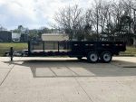 7x20 Hybrid Utility Dump Trailer 2ft Sides with Box (2) 7K Axles No Side Gate - Image 4