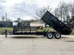 7x20 Hybrid Utility Dump Trailer 2ft Sides with Box (2) 7K Axles No Side Gate
