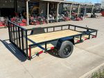 6.4x12 Powder Coated Dovetail Utility Trailer With Gate 3500lb Axle - Image 5