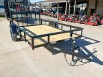 6.4x12 Powder Coated Dovetail Utility Trailer With Gate 3500lb Axle - Image 8