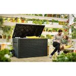 Keter Java 870 Litre Plastic Storage Box Grey - Image 4