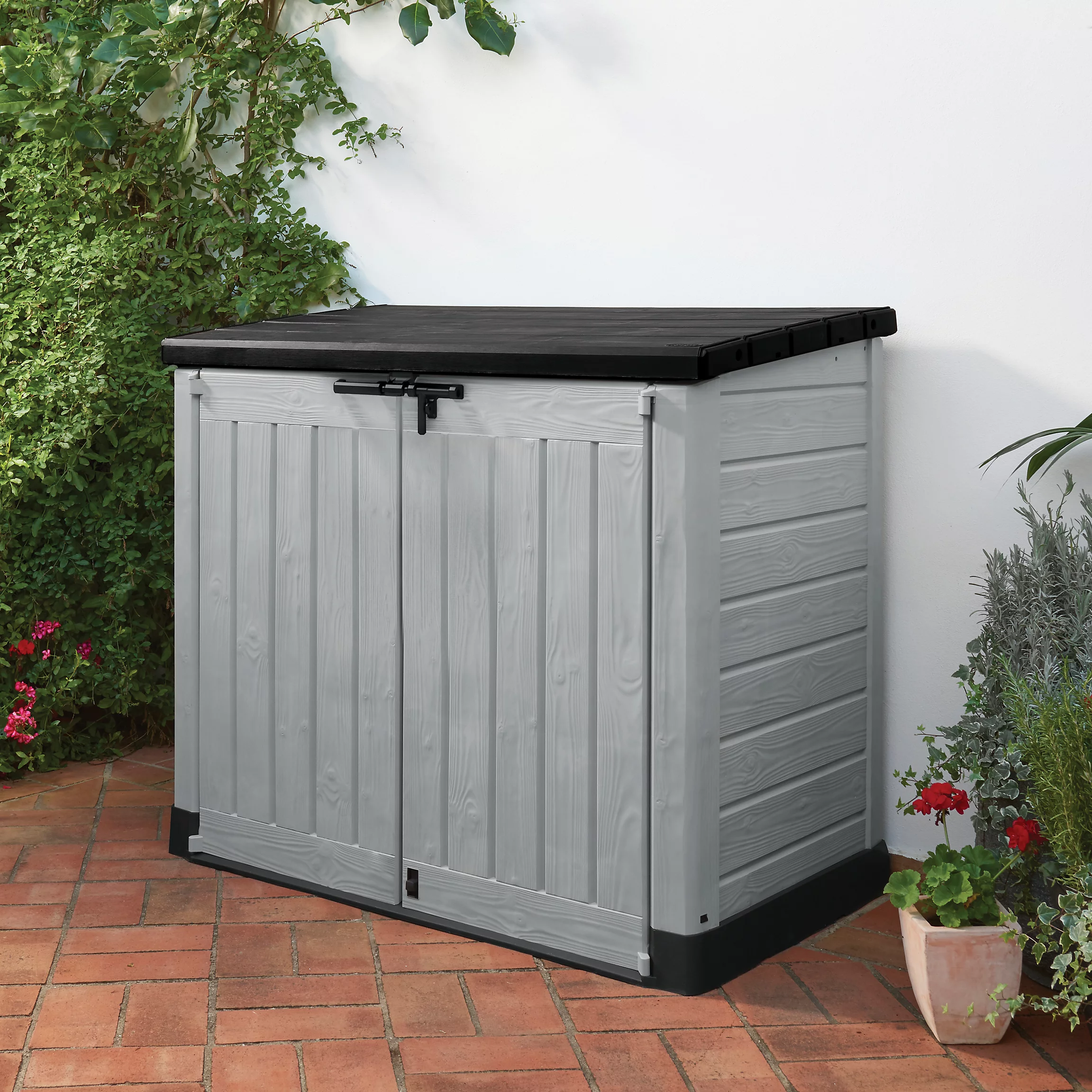 keter-store-it-out-max-grey-1200l-pent-garden-storage-1250mm-1455mm3253929001413_08i Keter Store It Out Max Grey 1200L Pent Garden storage 1250mm 1455mm