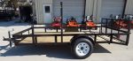 Utility Trailer 6.4x12 with Trimmer Racks Dove Tail Gate - Image 11