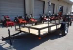 Utility Trailer 6.4x12 with Trimmer Racks Dove Tail Gate - Image 3