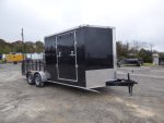 Enclosed Utility Hybrid Trailer 7'x18' with Side Ramp- Lawn Mower Equipment Hauler Storage - Image 3