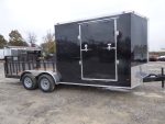 Enclosed Utility Hybrid Trailer 7'x18' with Side Ramp- Lawn Mower Equipment Hauler Storage - Image 6