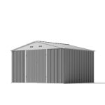 Patiowell 10x8 Metal Shed with Weather Resistance, Gray