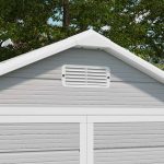 Patiowell 6x4 Plastic Storage Shed with Floor, Gray - Image 7