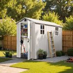 Patiowell Fit-it 4x8 Plastic Storage with Floor, Gray - Image 2