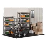 Kick-it 8x6 Plastic Storage Shed with Floor, Gray & Beige - Image 10