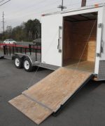 Enclosed Utility Hybrid Trailer 7'x20' - Lawn Mower Equipment Hauler Storage - Image 18