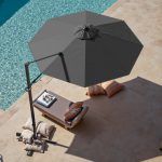 Patiowell 10ft Cantilever Patio Umbrella with Rotation & Tilt, Black - Image 2