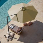 Patiowell 10ft Cantilever Patio Umbrella with 360-Degree Rotation & Easy Tilt, Brown - Image 2