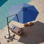 Patiowell 10ft Cantilever Patio Umbrella with Rotation & Tilt, Dark Blue - Image 2