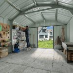Patiowell 10x12 Barn Style Metal Shed with Gambrel Roof - Image 9