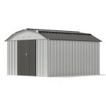 Patiowell 10x12 Barn Style Metal Shed with Gambrel Roof