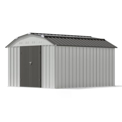 Patiowell 10x12 Barn Style Metal Shed with Gambrel Roof