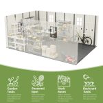 Patiowell 10x14 ft Kick-it Plastic Storage Shed with Skylight & Windows - Image 7