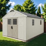 Patiowell 10x14 ft Kick-it Plastic Storage Shed with Skylight & Windows - Image 9