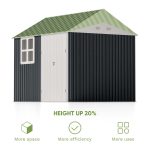 Patiowell 10x8 Metal Shed with Windows - Image 7