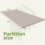 Patiowell 2 Pieces Shelves of Plastic Outdoor Storage Cabinet, Beige - Image 2