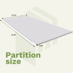 Patiowell 2 Pieces Shelves of Plastic Outdoor Storage Cabinet, White - Image 2