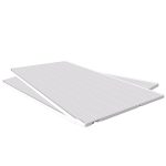 Patiowell 2 Pieces Shelves of Plastic Outdoor Storage Cabinet, White